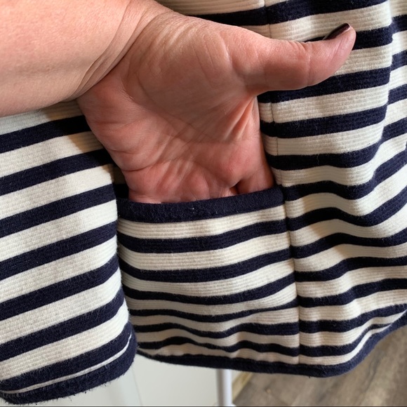 TALBOTS  STRIPPED JACKET CARDIGAN - Picture 13 of 16